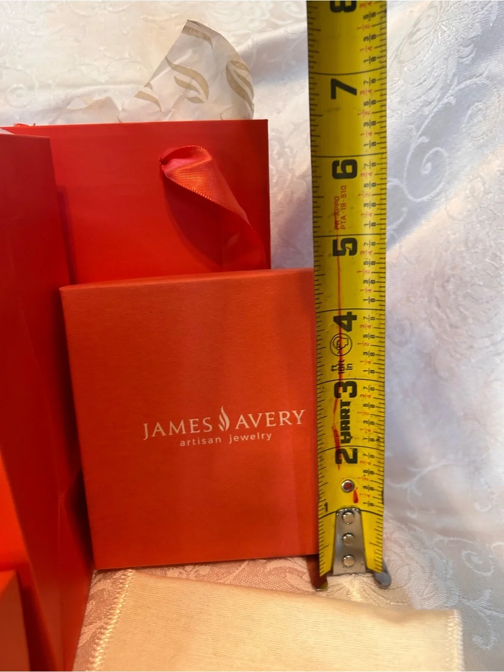 James Avery Red Gift Bags and Boxes - Empty